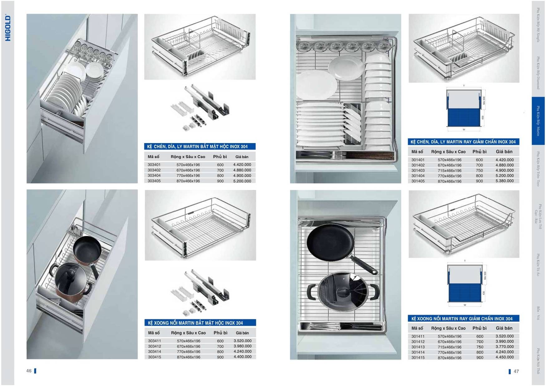 Catalogue và Bảng giá Phụ kiện bếp HIGOLD T6 2024 /Page 23